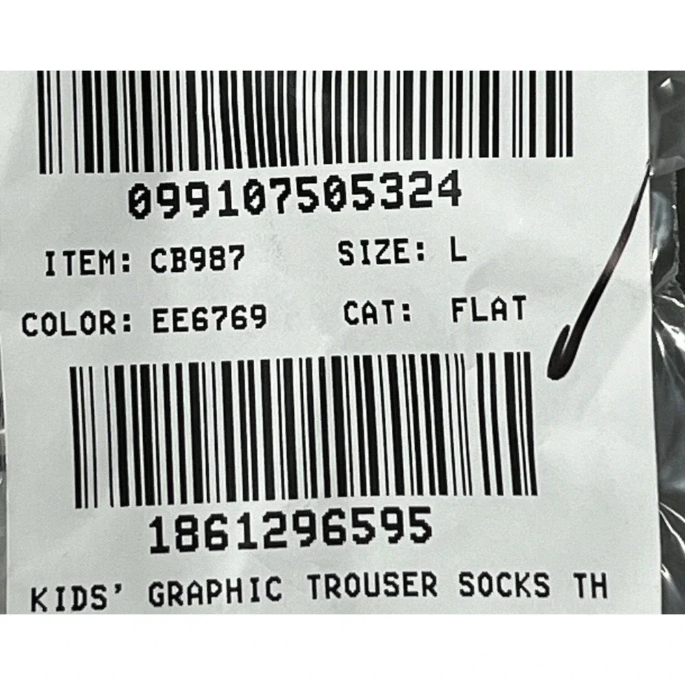 J Crew Crewcuts Kids Trouser Socks Tiger Stripe Size Large 3 Pack